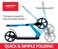 Huffy Bicycle Company Remix Folding Inline Scooter Blue 200MM 28529