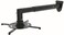 XtremPro Universal Projector Wall Mount Bracket Adjustable Rotation 360 Tilt 30 Extendable 161 to 249 22lbs wHardware kit Easy Installation  Black 41122