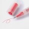 MUJI  038mm Red Smooth Gel Ink Ballpoint Cap Pen 10 Pieces
