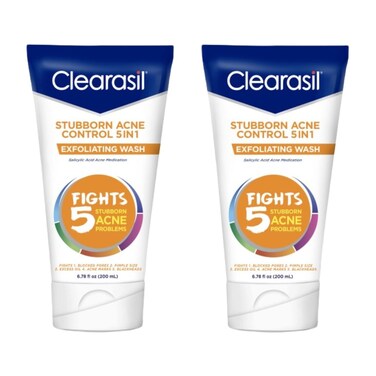 Clearasil Ultra 5in1 Exfoliating Wash 678 oz Pack of 2