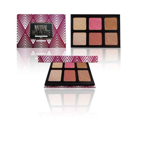 Ccolor Cosmetics  Natural Face Palette in Glow Make Up Set Highlighter Palette  Blush Palette Bronzer Palette Contour Kit With Shimmer  Matte Shades for a Natural Look ParabenFree Make Up Kits