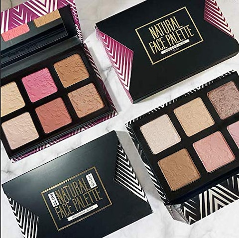 Ccolor Cosmetics  Natural Face Palette in Glow Make Up Set Highlighter Palette  Blush Palette Bronzer Palette Contour Kit With Shimmer  Matte Shades for a Natural Look ParabenFree Make Up Kits