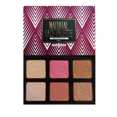 Ccolor Cosmetics  Natural Face Palette in Glow Make Up Set Highlighter Palette  Blush Palette Bronzer Palette Contour Kit With Shimmer  Matte Shades for a Natural Look ParabenFree Make Up Kits