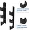 Yes4All Barbell Holder Horizontal Storage Rack for Home Gym Organizer Barbell Storage Rack Fit 2inch Olympic Bars Curl Bars Triceps Bars Dumbbell Handles 2 pair