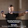 THERABAND Resistance Bands Set Professional Elastic Band For Upper  Lower Body Exercise Strength Training without Weights Physical Therapy  Pilates Blue  Black  Silver Advanced
