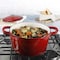 CrockPot Artisan Round Enameled Cast Iron Dutch Oven 7Quart Scarlet Red