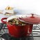 CrockPot Artisan Round Enameled Cast Iron Dutch Oven 7Quart Scarlet Red