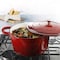 CrockPot Artisan Round Enameled Cast Iron Dutch Oven 7Quart Scarlet Red