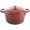 CrockPot Artisan Round Enameled Cast Iron Dutch Oven 7Quart Scarlet Red