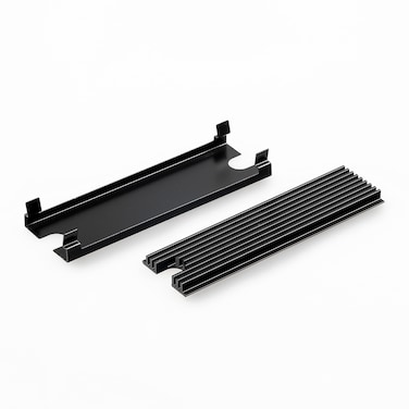 Thermal Grizzly  NVMe M2 SSD Cooler  Including 2X Matching Minus Pad 8 Thermal Pads  Compatible with Various Manufacturers Like Samsung Kingston ADATA