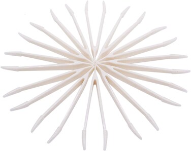 MosBug 12Pcs 80mm Contact Lens Tweezers Make Up Tool White