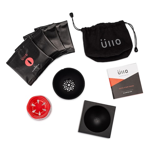 Ullo Wine Purifier with 4 Selective Sulfite Filters Remove Sulfites and Histamines Restore Taste Aerate and Experience the Magic of Ullo purified wine