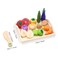 Fondear Childrens Magnetic Vegetable Cutting Play Set  Simulated Kitchen  Wooden Play Set of Fruits Knife  Case Natural  Nontoxic Best Gift for Kids Birthday