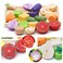 Fondear Childrens Magnetic Vegetable Cutting Play Set  Simulated Kitchen  Wooden Play Set of Fruits Knife  Case Natural  Nontoxic Best Gift for Kids Birthday