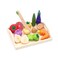 Fondear Childrens Magnetic Vegetable Cutting Play Set  Simulated Kitchen  Wooden Play Set of Fruits Knife  Case Natural  Nontoxic Best Gift for Kids Birthday
