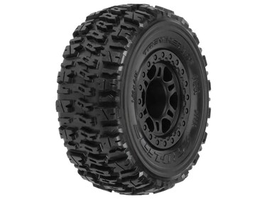 Proline Racing 119022 Trencher x SC 230 M2 Medium Tires Mounted On Split Six Wheels Fits Slash Rear Blitz
