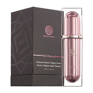 Forever Flawless Diamond Infused Collagen Serum with 100 Natural Pink Diamond Infused Powder  Soothing Botanicals Designed for Anti Wrinkle  Anti Aging FF31 135 oz
