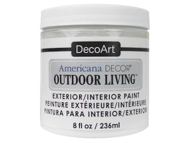 Decoart PicketFence Americana Outdoor Living 8oz Picket Fence 8 Fl Oz Pack of 1 White