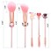 Cute Fairy Makeup Brush Set  5pcs Wand Makeup Brushes with Premium Synthetic Fiber and Cartoon Handle for Blush Foundation Eyebrow Eyeshadow and Lips Prefect Gift for Sister