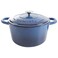 CrockPot Artisan Round Enameled Cast Iron Dutch Oven 7Quart Sapphire Blue