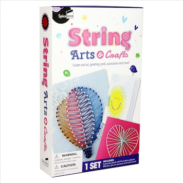 SpiceBox Childrens Activity Kits Play Box String Arts  Crafts Age Range 8 Multicolor 07915