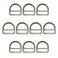 Fusion Climb Kendo Carbon Steel Drop Forged Single Slotted DRing Silver MBS 23KN10P