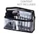 Nanshy Clear Makeup Bags with Zipper  Organizer  Travel Toiletry Bag  Long  Large Bag with Handle for Easy Carrying  Transparent Clear Makeup Case  Cosmetic Bag  11x45x4 In