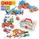ETI Toys STEM Learning 132 Piece Lil Engineers Build  Play 5 Vehicle Building Blocks Bulldozer Racecar  More Creative Skills Development Gift Toy for 8 9 10 Year Old Boys and Girls