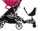 Englacha 2in1 Cozy X Rider Black  Child Rider Stroller Attachment with Saddle Seat and Standing Platform  Universal Fit for Most Prams  Quick and Easy to Use  Designed for Safety