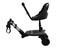 Englacha 2in1 Cozy X Rider Black  Child Rider Stroller Attachment with Saddle Seat and Standing Platform  Universal Fit for Most Prams  Quick and Easy to Use  Designed for Safety