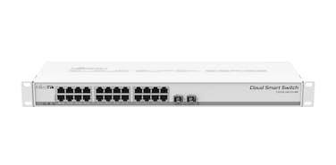 Mikrotik CSS32624G2SRM Managed Gigabit Ethernet 101001000 Supports Power Over Ethernet PoE 1U Network Switch White