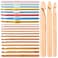 24Pcs Crochet Hooks Kit Including 3mm25mm 15Pcs Assorted Sizes Wooden Bamboo Crochet Hooks and 9Pcs MultiColoured Aluminum 2mm10mm Handle Crochet Hooks for Handcrafted Knitting Needles