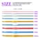 24Pcs Crochet Hooks Kit Including 3mm25mm 15Pcs Assorted Sizes Wooden Bamboo Crochet Hooks and 9Pcs MultiColoured Aluminum 2mm10mm Handle Crochet Hooks for Handcrafted Knitting Needles