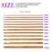 24Pcs Crochet Hooks Kit Including 3mm25mm 15Pcs Assorted Sizes Wooden Bamboo Crochet Hooks and 9Pcs MultiColoured Aluminum 2mm10mm Handle Crochet Hooks for Handcrafted Knitting Needles