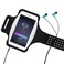New Water Resistant Running Armband with Safety Reflective Strips for Phones up to 65  Double Pockets to hold Money Cards and Keys  Premium Elastic Material  Ideal Armband for Phone Running