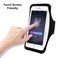 New Water Resistant Running Armband with Safety Reflective Strips for Phones up to 65  Double Pockets to hold Money Cards and Keys  Premium Elastic Material  Ideal Armband for Phone Running