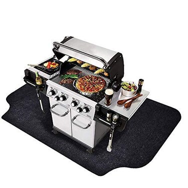 Under the Grill Mat for GasElectric GrillAbsorbent Grill Under Floor MatProtect Decks and Patios from Grease SplatterBBQ Mat 36inches x 48inches