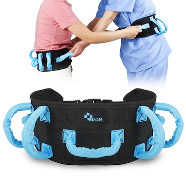 REAQER Gait Belt Transfer Belts for Lifting Seniors Walking and Standing Assist Aid for Bariatric Elderly Handicap Occupational  Physical TherapyCaregiver Nurse Therapist