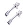 Eforlike 2 Pcs Zinc Alloy Kickdown Door Stop Durable Door Holder with Soft Rubber Bumper