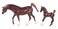 Breyer Classics Chestnut Arabian Horse  Foal Toy Set