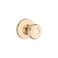 Kwikset Tylo Interior Passage Door Knob Handle For Closet and Hallway Doors NonLocking Doorknob in Polished Brass
