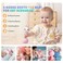 alilohuohuotu Smarty Bunny Shake  Tell Newborn Musical Toy Rattle Teether with Color LearningMusicSongBedtime Story ChewSafe Luminous Ears BPA Free for Kids and Baby Pink