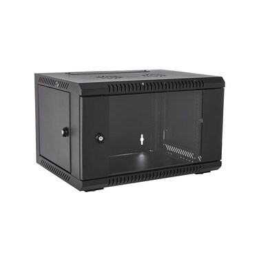 V7 RMWC6UG1N Rack Mount Wall Cabinet Enclosure 6U Glass