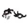 Racers Edge 1900Bk XMaxx Aluminum Steering Knuckle Set  Black