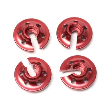 ST Racing Concepts ST3768R CNC Machined Light Weight Aluminum Lower Shock Retainers 4 for Traxxas 4Tec 20 Red