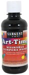 Sargent Art ArtTime Washable Tempera Paint 8 Oz Classic Black Color Matte Finish FlipCap NonToxic