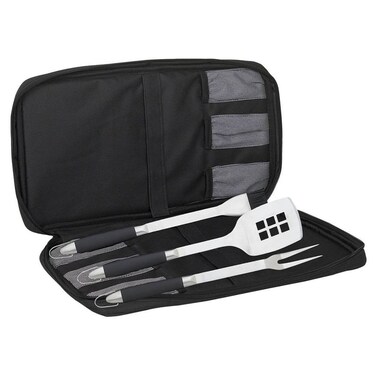 Messermeister 4 Piece Meister Travel Barbeque Set Black