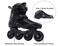 LIKU Fitness Professional Inline Roller Skates Women Men Adult Youth Black Men 7Women 8