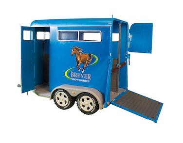 Breyer Traditional Series TwoHorse Trailer Toy 1 9 Scale Multicolor