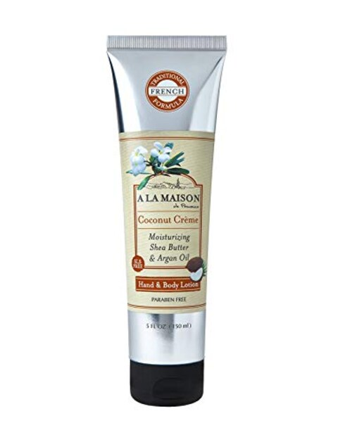 A LA MAISON Coconut Creme Lotion for Dry Skin  Natural Hand and Body Lotion 1 Pack 5 oz Bottle
